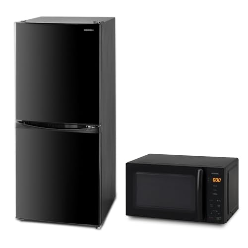 アイリスオーヤマ 家電セット 新生活セット 新生活 新生活家電セット 一人暮らし 【2024新生活2点セット】 冷蔵庫 142L 黒 + レンジ 17L 黒